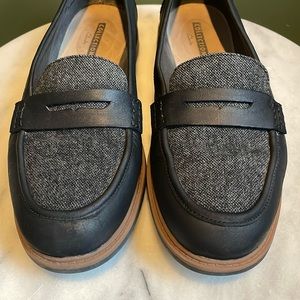 Black penny loafers